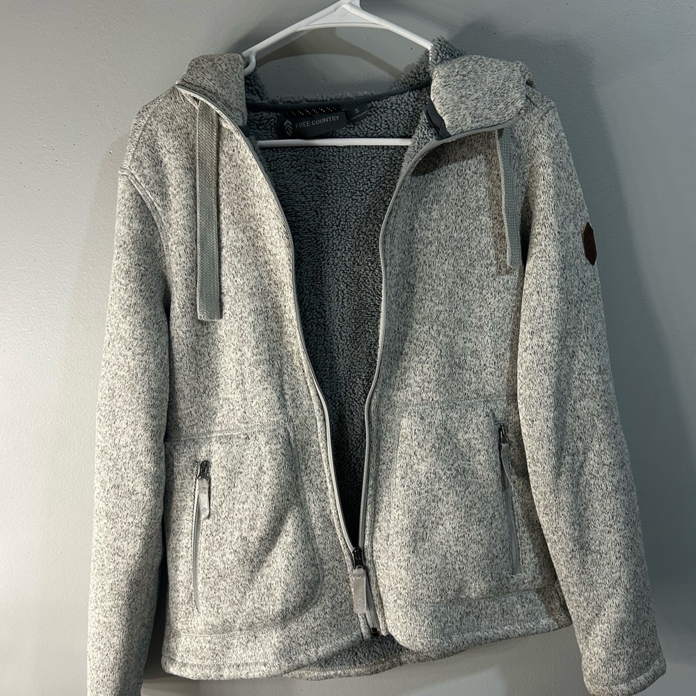 Free Country Charcoal Fleece Jacket